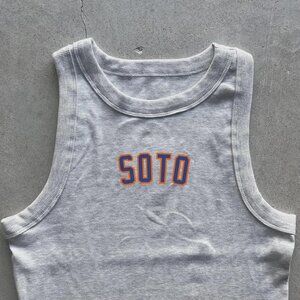 Soto Tank top GRay Mets queens baseball lindor